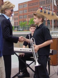 Nick & Noah meet Hillary Clinton, 2004